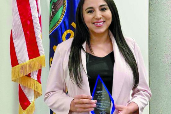 Vazquez receives community service award from KSNN